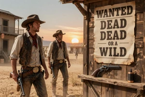 Wanted Dead or a Wild Western-Slot mit Outlaws von Hacksaw Gaming